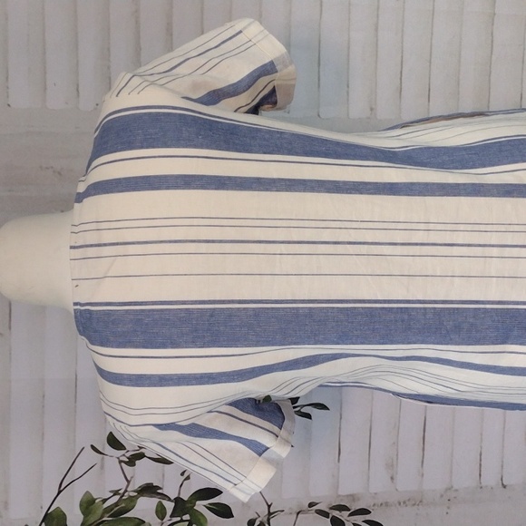 Signature Studio Linen Striped Midi Dress, Size XL - Picture 7 of 12